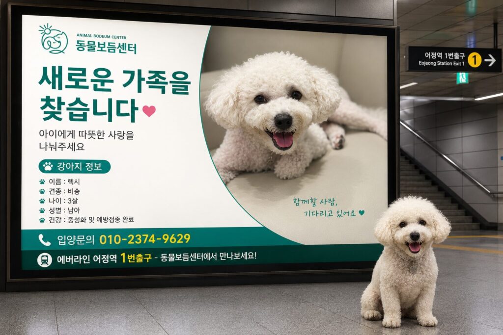 비숑 렉시의 새로운 가족을 기다립니다 🐾